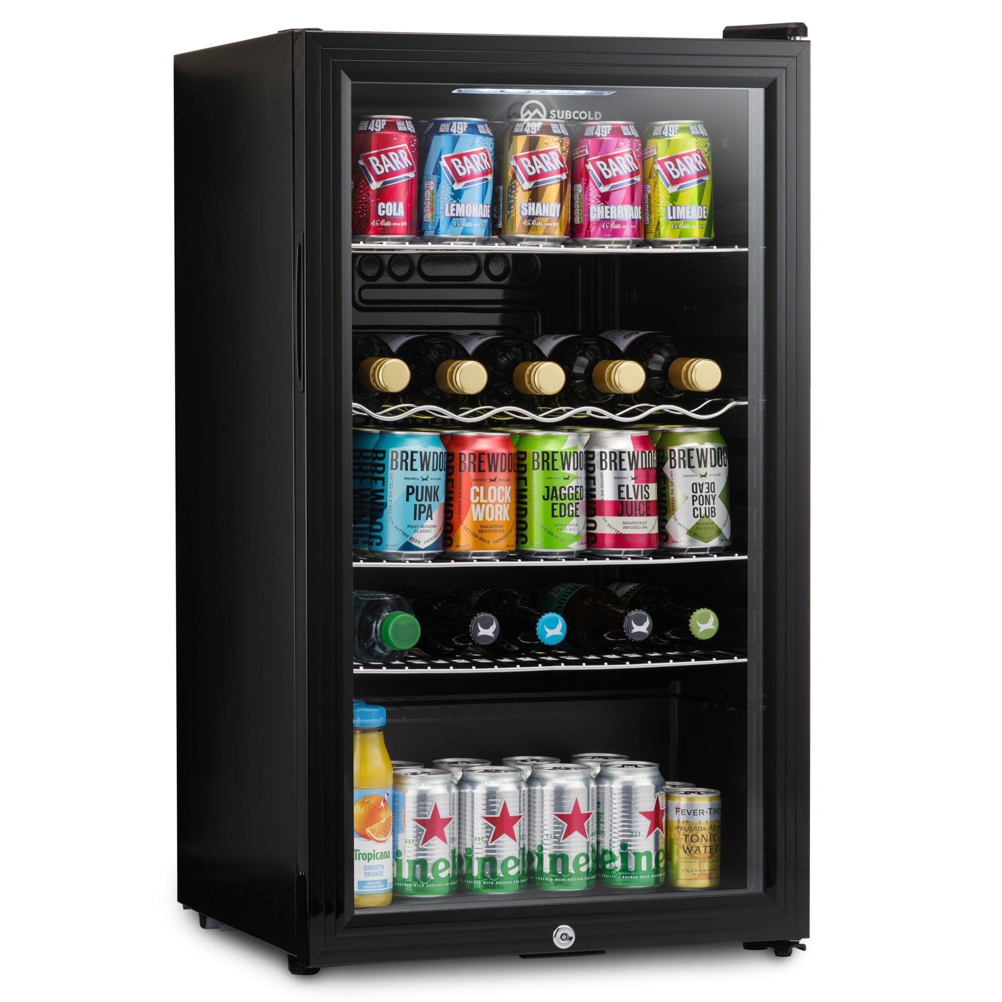 Beer Fridge Black Subcold Super85 LED Beer Fridge