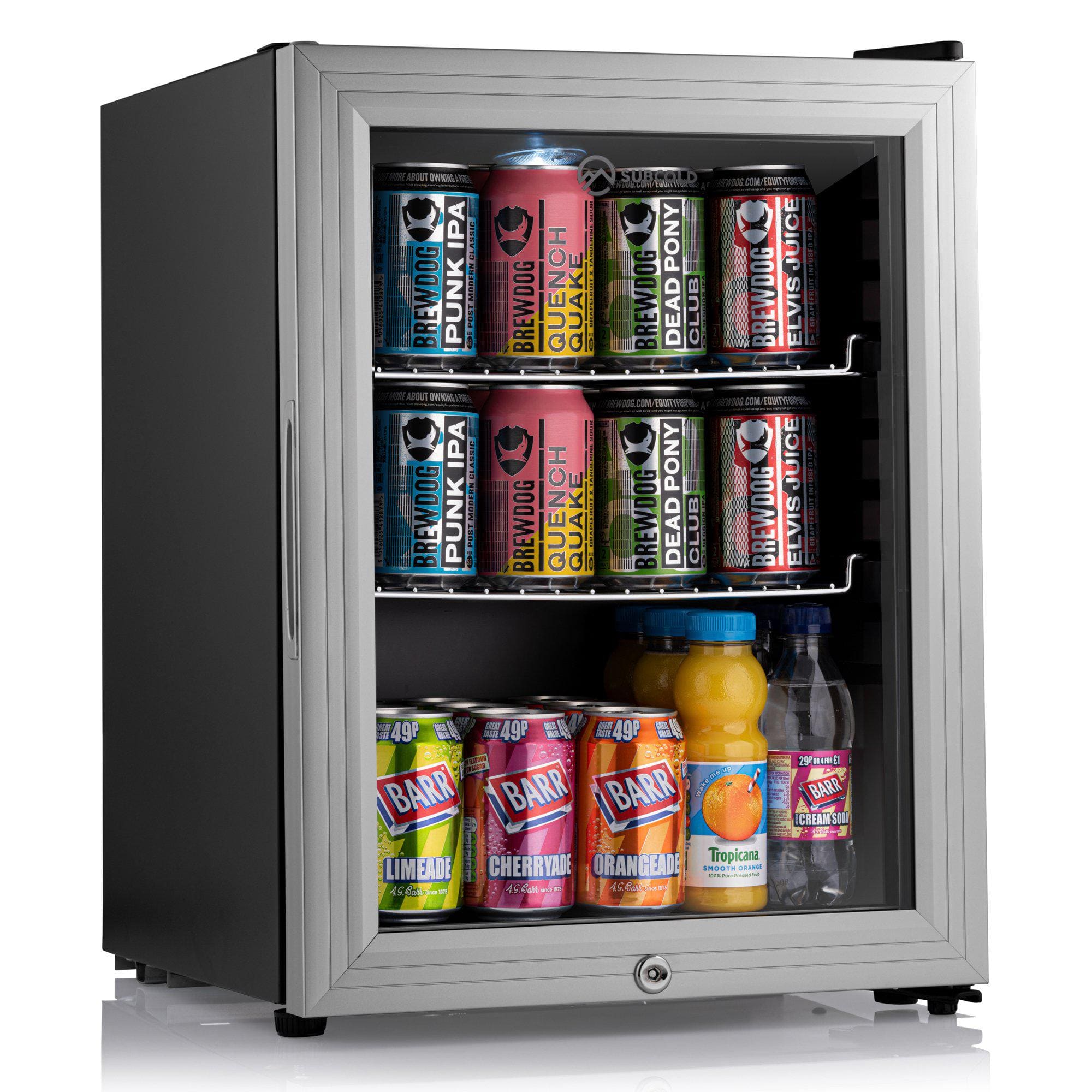 Beer Fridge Silver Subcold Super35 LED Beer Fridge