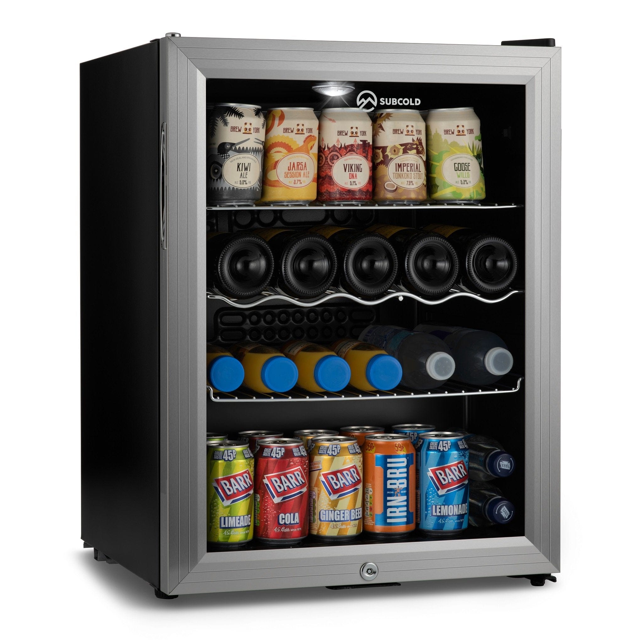 Beer Fridge Silver Subcold Super65 LED Beer Fridge