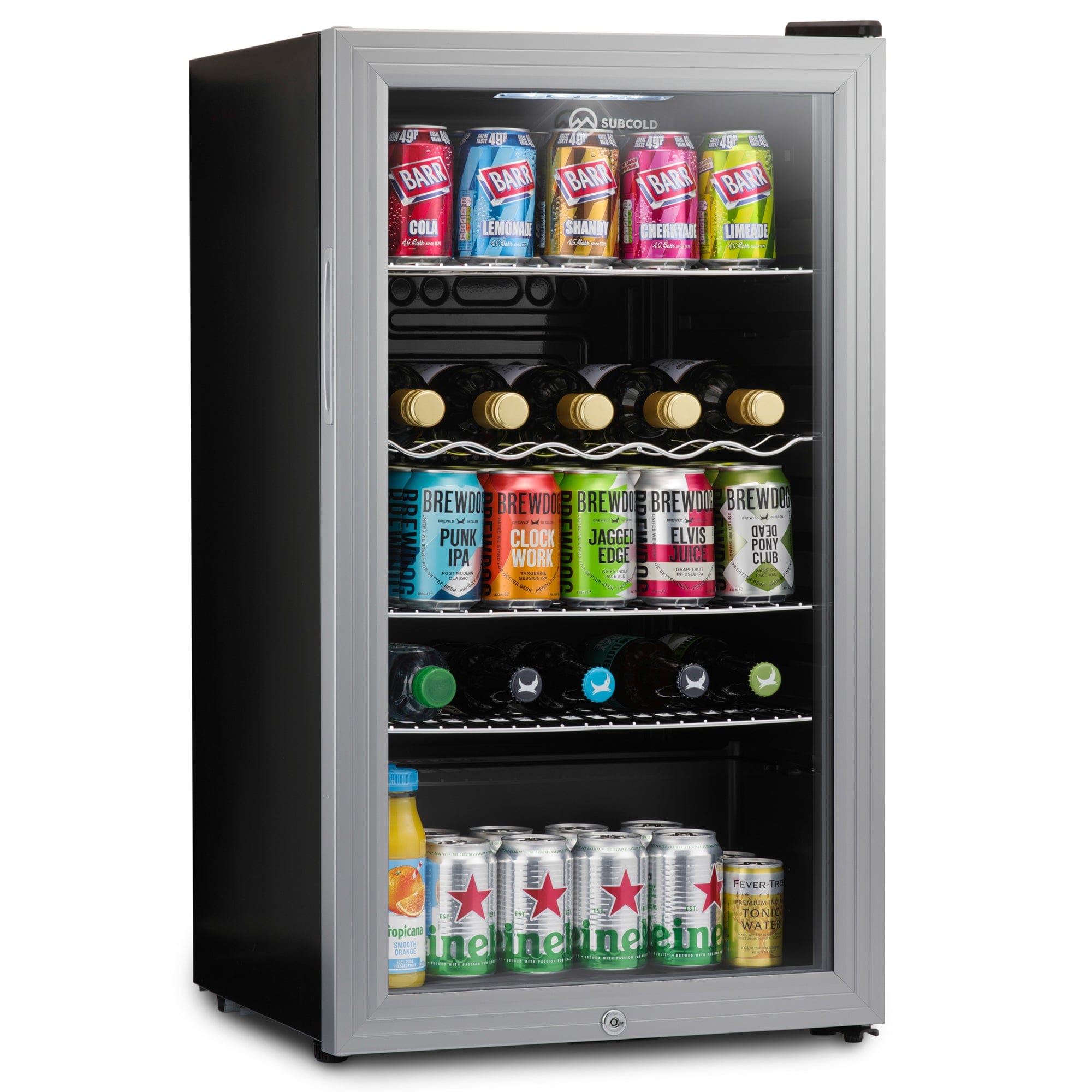 Beer Fridge Silver Subcold Super85 LED Beer Fridge