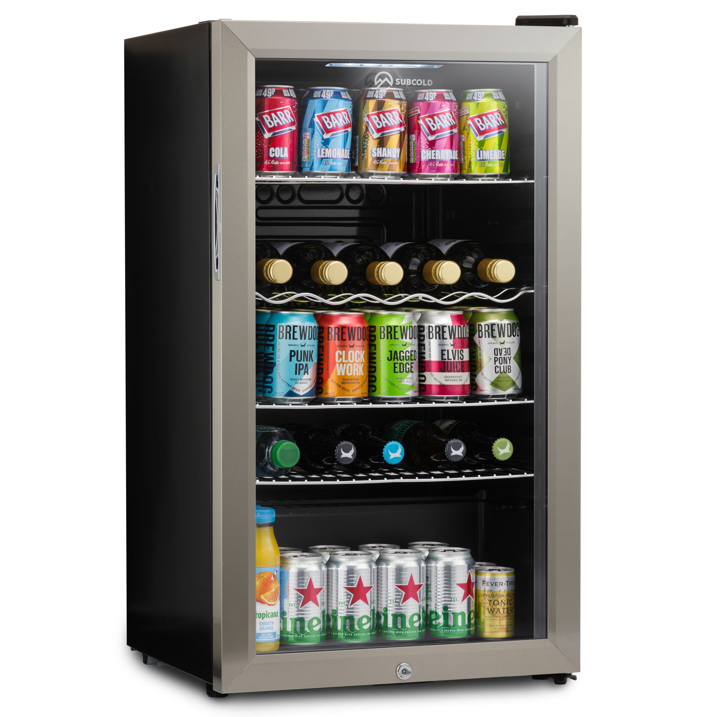 Beer Fridge Stainless Steel Subcold Super85 LED Beer Fridge