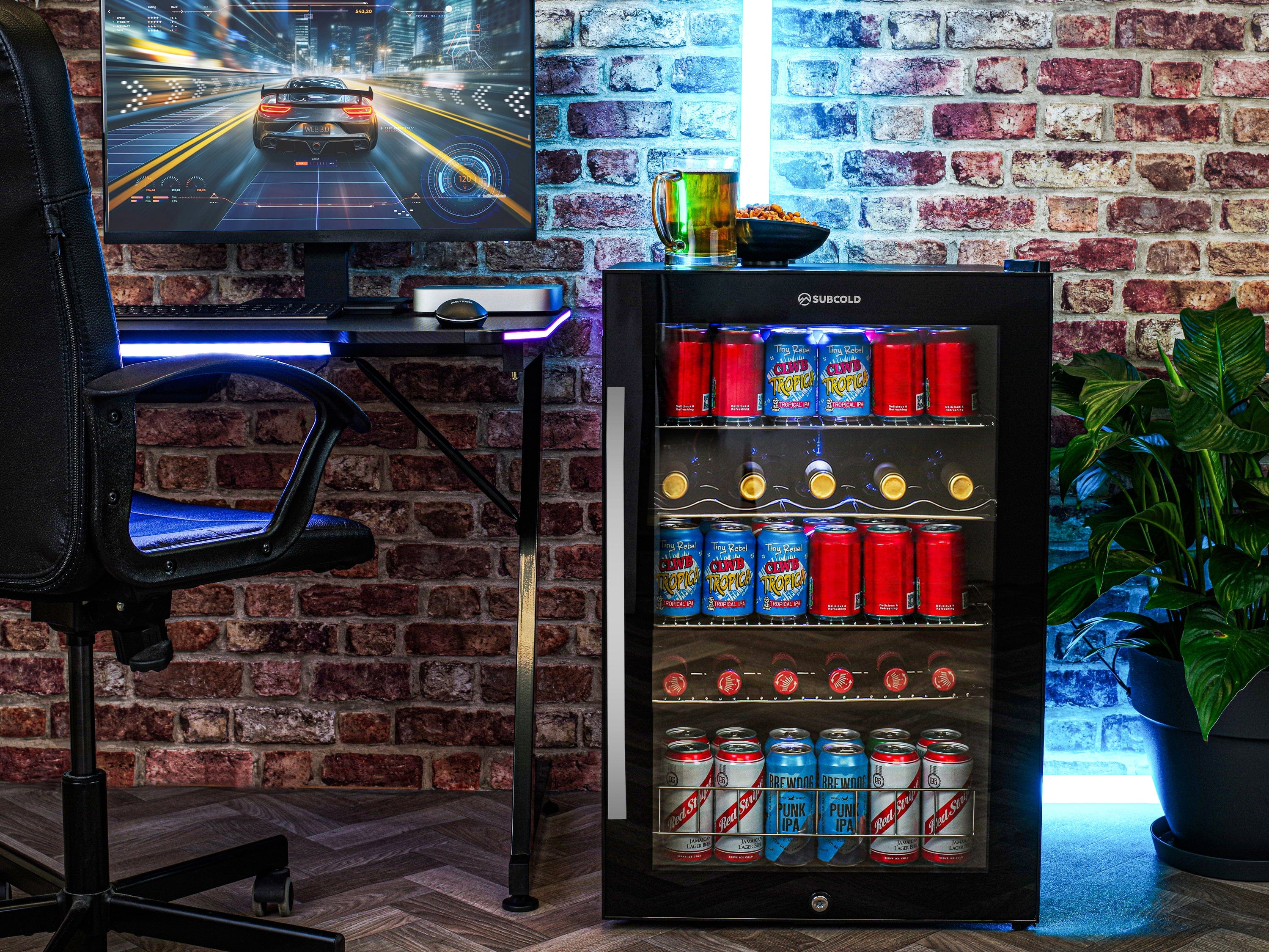 Beer Fridge Subcold Ace130 LED Touch Control Beer Fridge