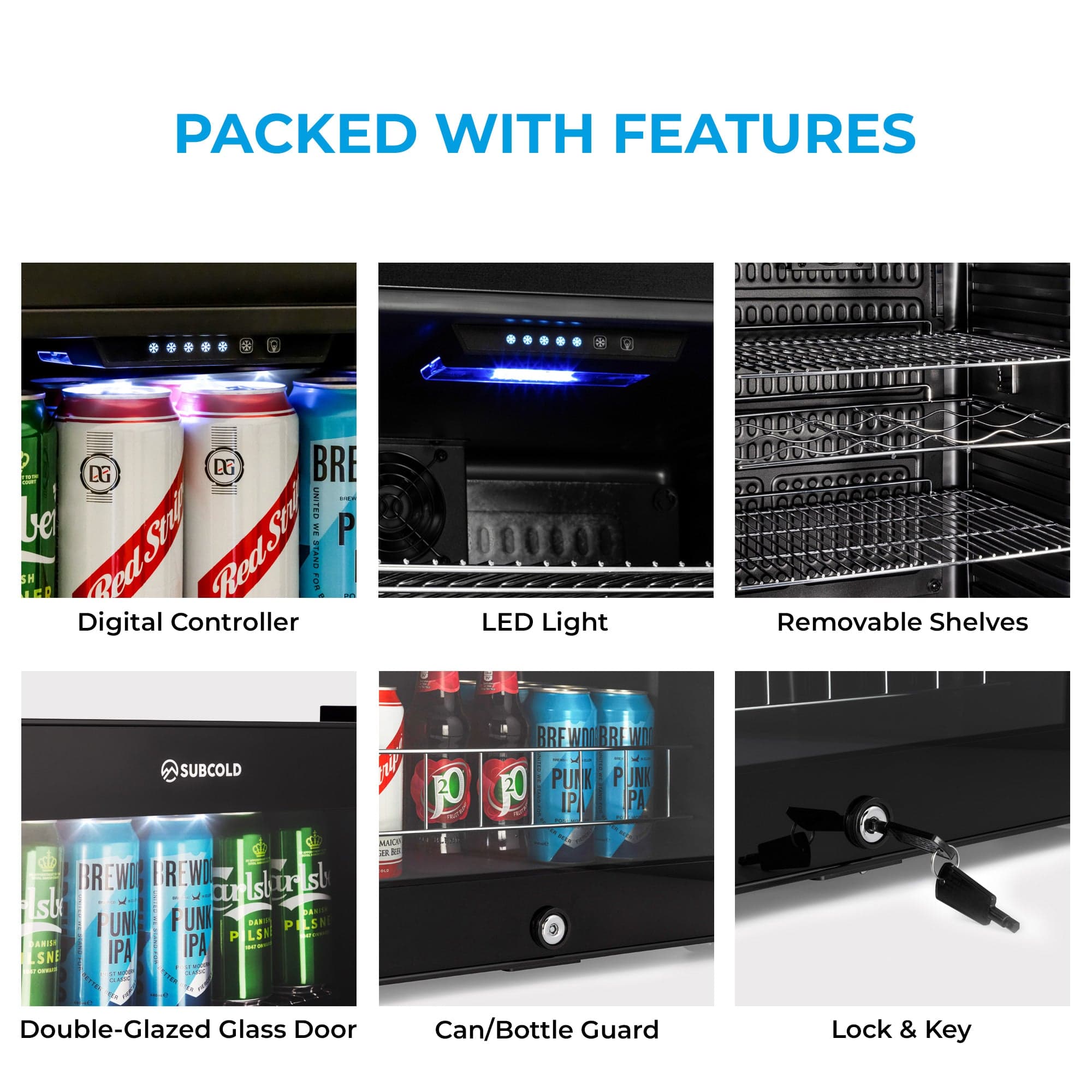 Beer Fridge Subcold Ace65 LED Touch Control Beer Fridge