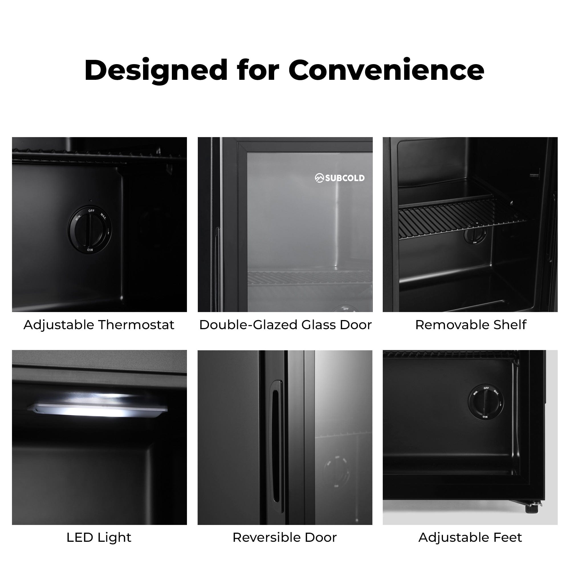 Beer Fridge Subcold Cave35-G Glass Door Beer Fridge