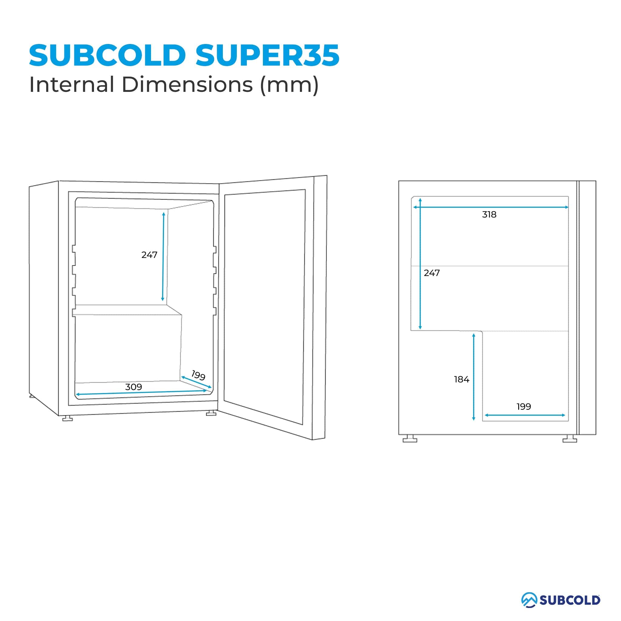 Beer Fridge Subcold Super35 LED Beer Fridge