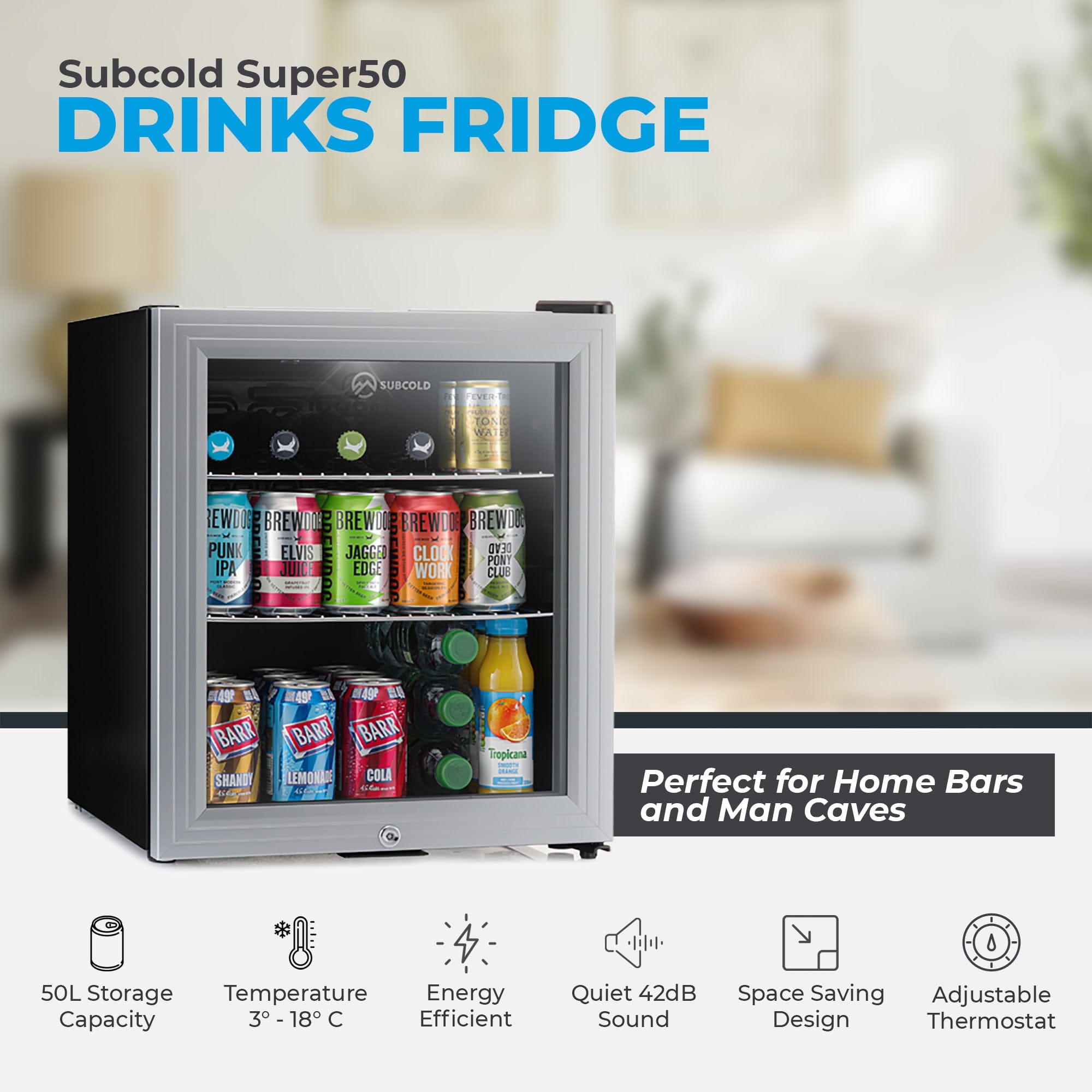 Beer Fridge Subcold Super50 LED Beer Fridge
