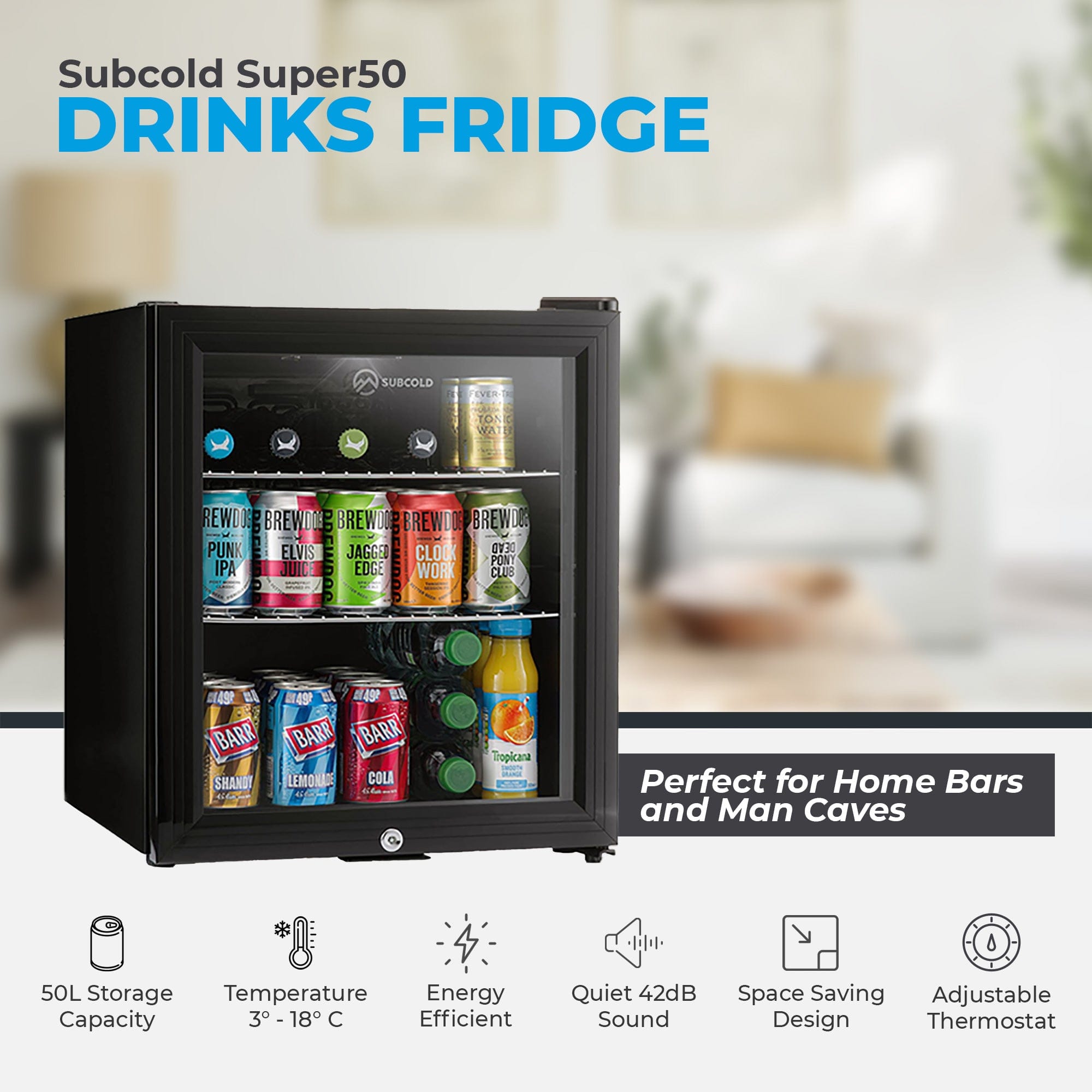 Beer Fridge Subcold Super50 LED Beer Fridge