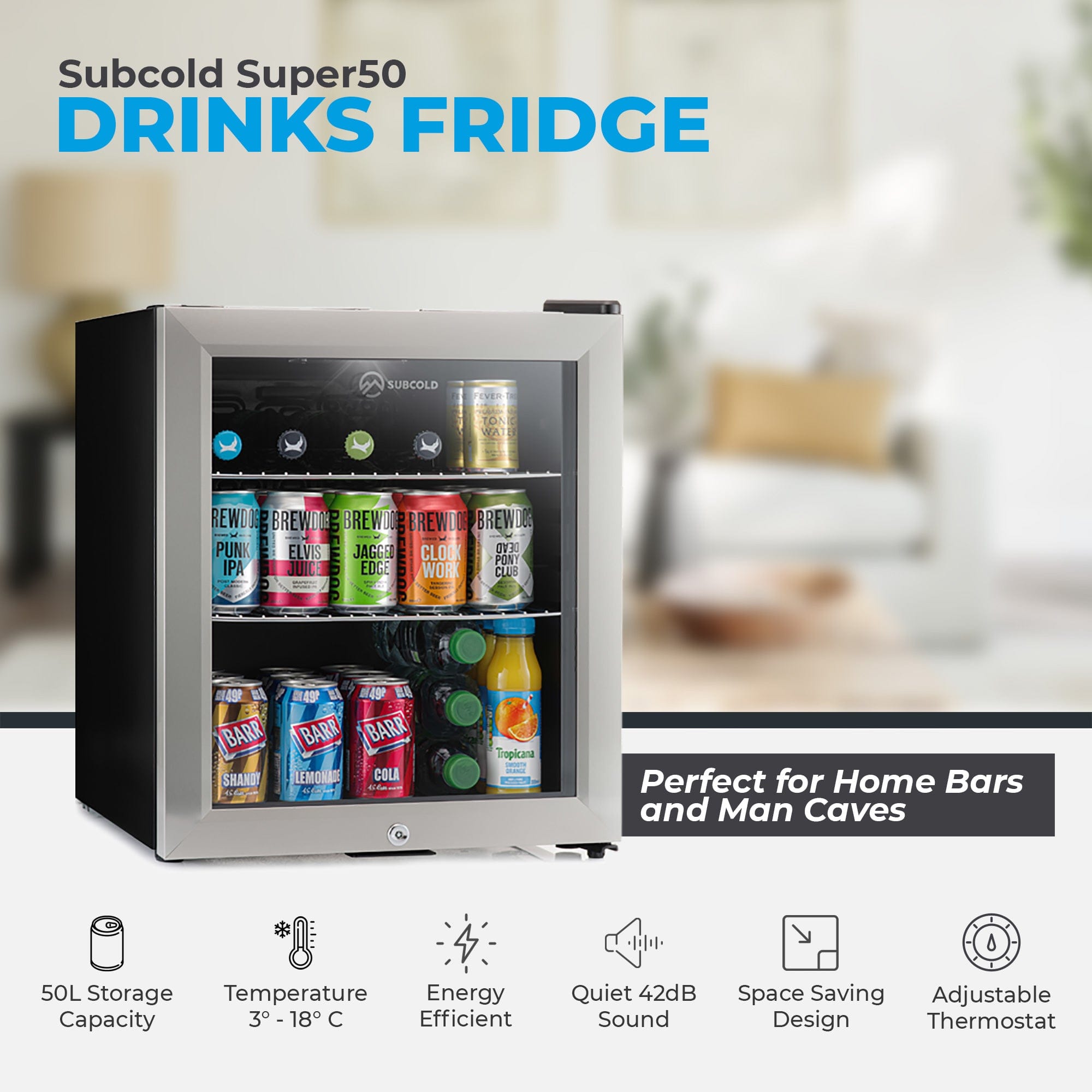 Beer Fridge Subcold Super50 LED Beer Fridge