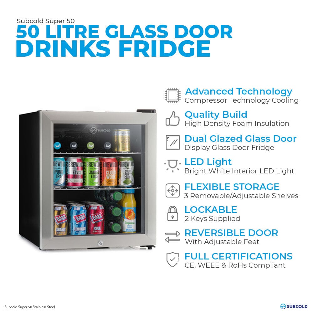 Beer Fridge Subcold Super50 LED Beer Fridge