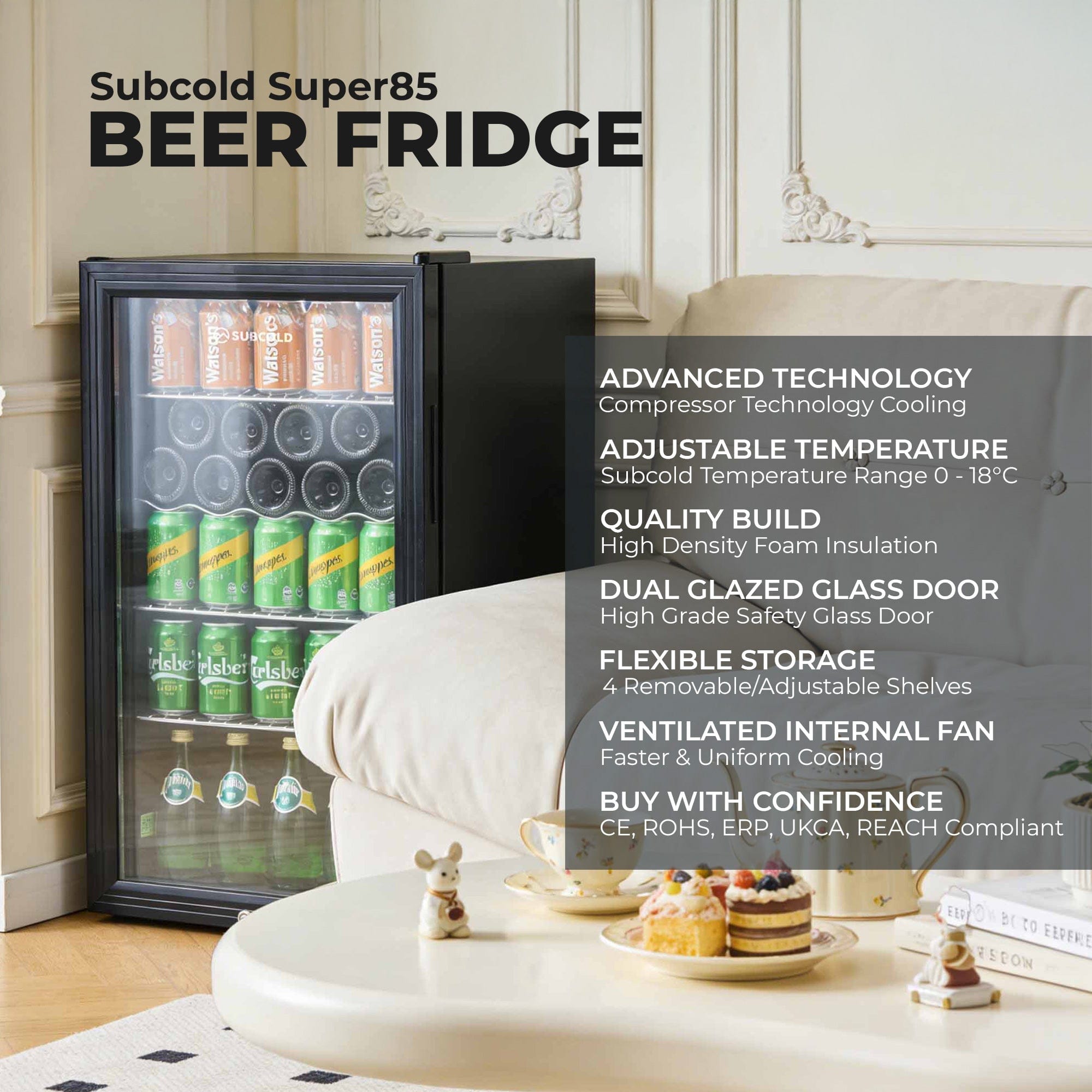 Beer Fridge Subcold Super85 LED Beer Fridge
