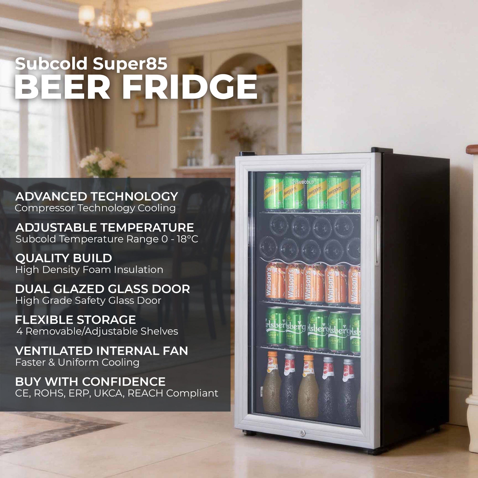 Beer Fridge Subcold Super85 LED Beer Fridge
