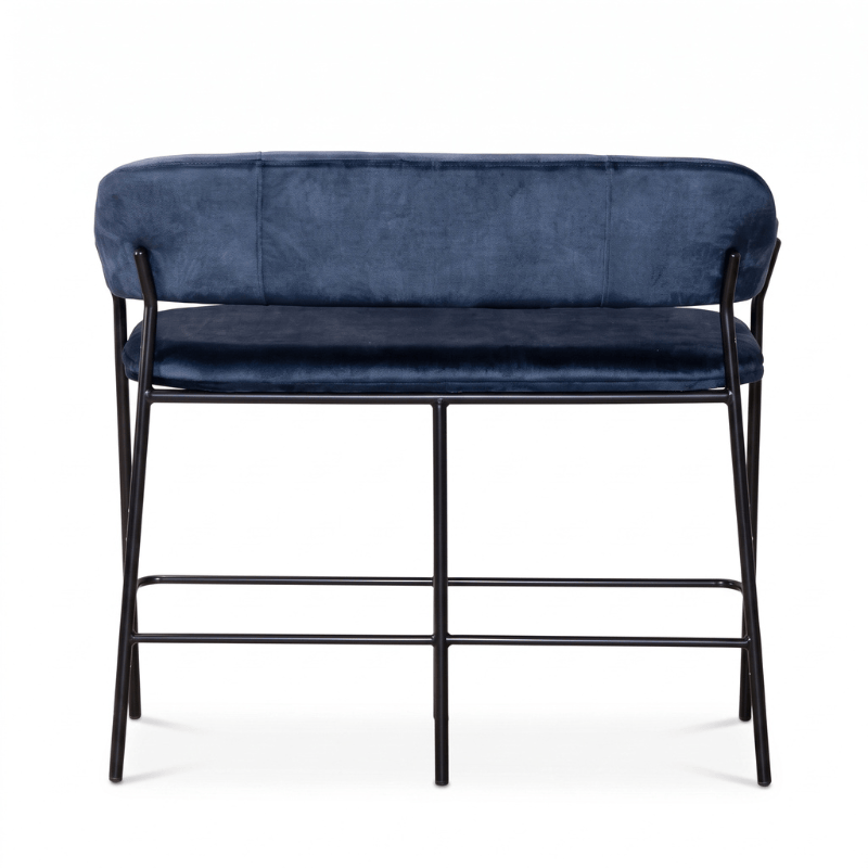 bench Bloomsbury Velvet Two-Seater Stool Bench