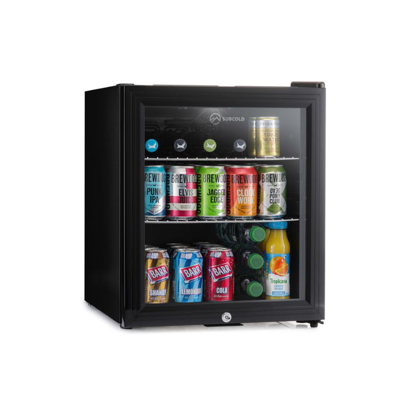 Beverage & Wine Cooler Subcold Super 50 Black Countertop Beer Fridge