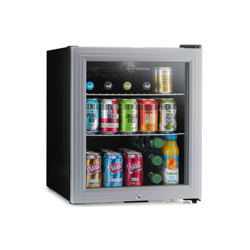 Beverage & Wine Cooler Subcold Super 50 Silver Countertop Beer Fridge