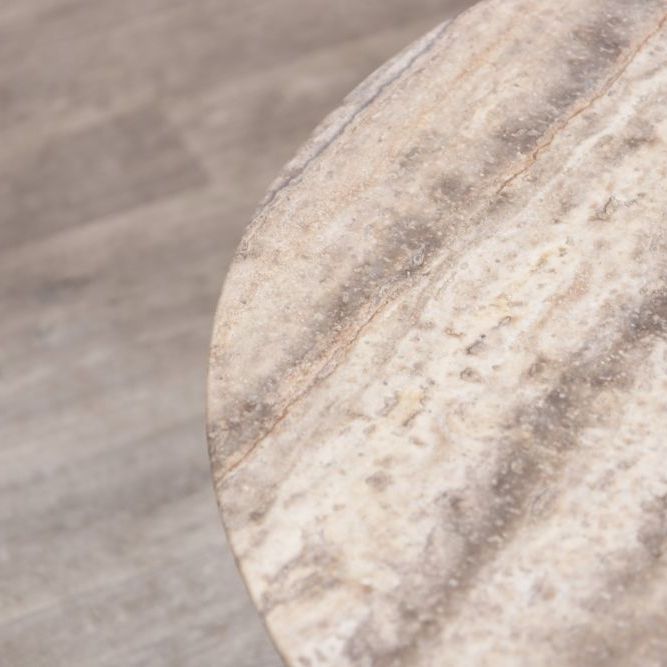 Bicester Coffee Table with Travertine Top
