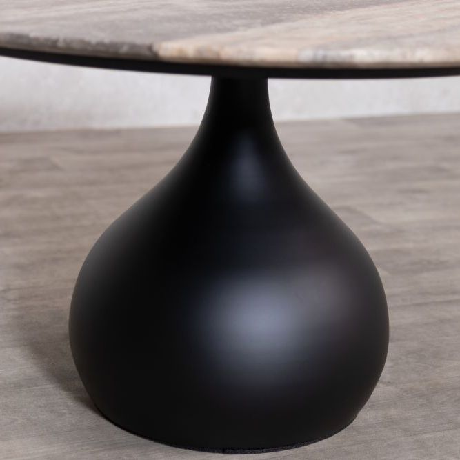 Bicester Coffee Table with Travertine Top