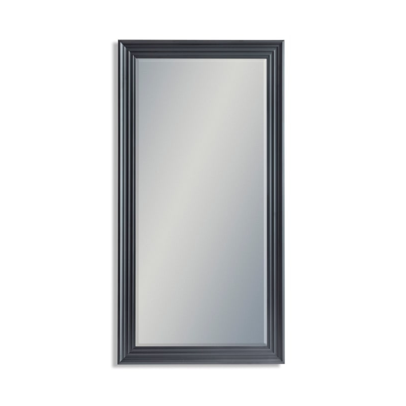 Blackpool Mirror Extra Large Matt Black Step-Framed Blackpool Mirror