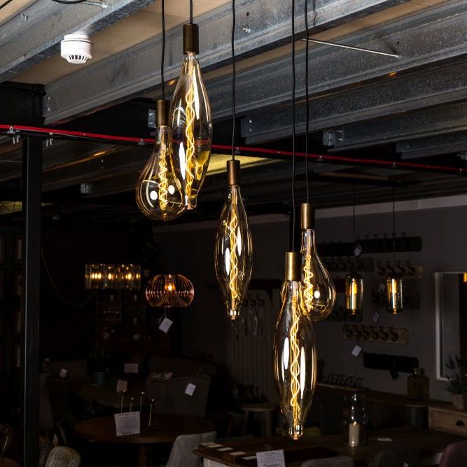 Lunar Antique Brass Pendant Light Range