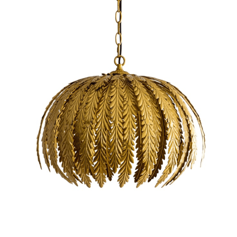 Ceiling Pendant Gold Tropical Floral Ceiling Pendant