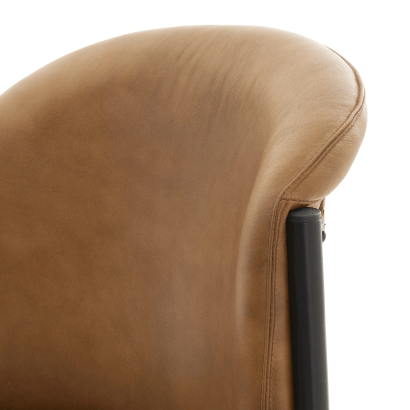 Chair Billy Leather Curved Dining Chair
