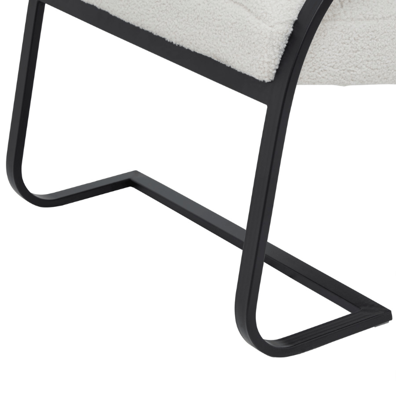 Chair Boucle Ribbed Ark Chair