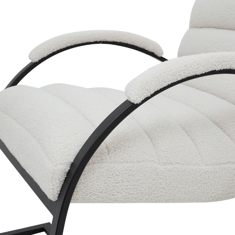 Chair Boucle Ribbed Ark Chair