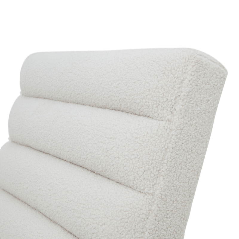 Chair Boucle Ribbed Ark Chair