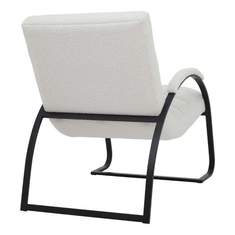 Chair Boucle Ribbed Ark Chair