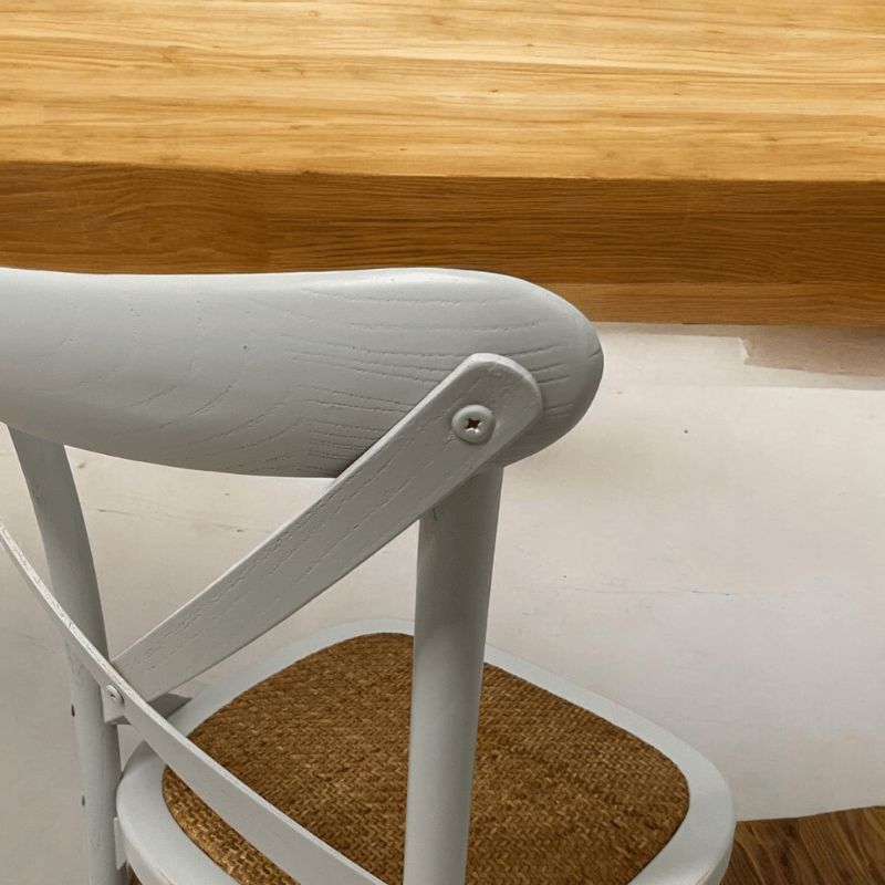 Chair Grey French Cross Back Chair