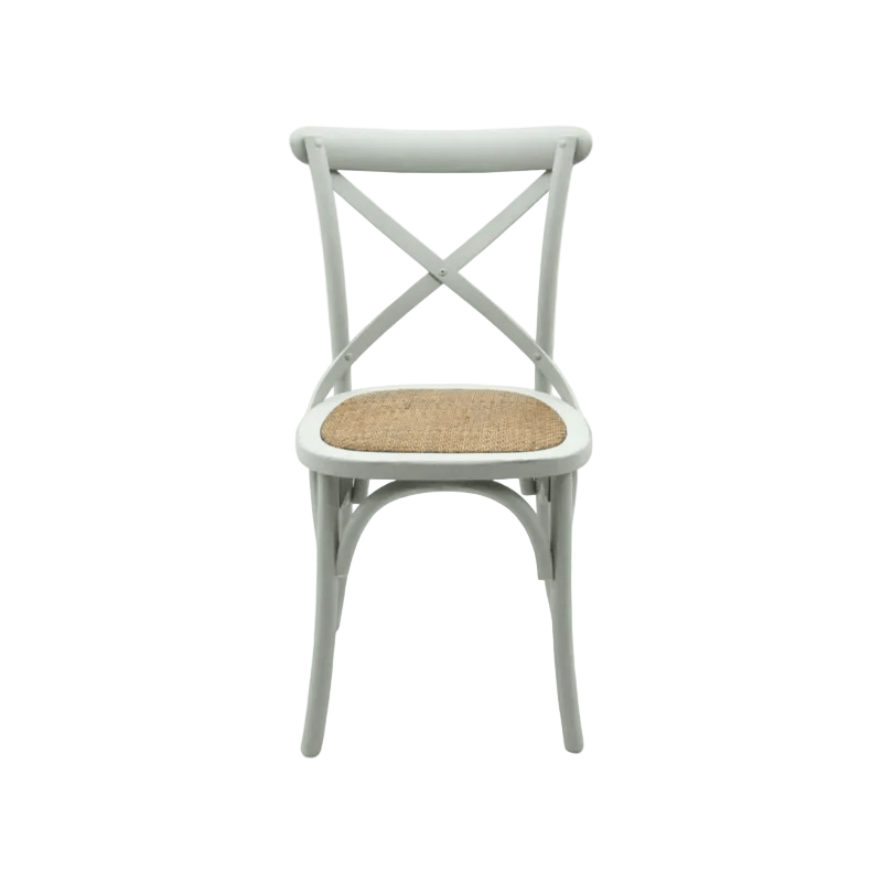 Chair Grey French Cross Back Chair
