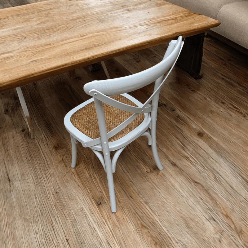 Chair Grey French Cross Back Chair