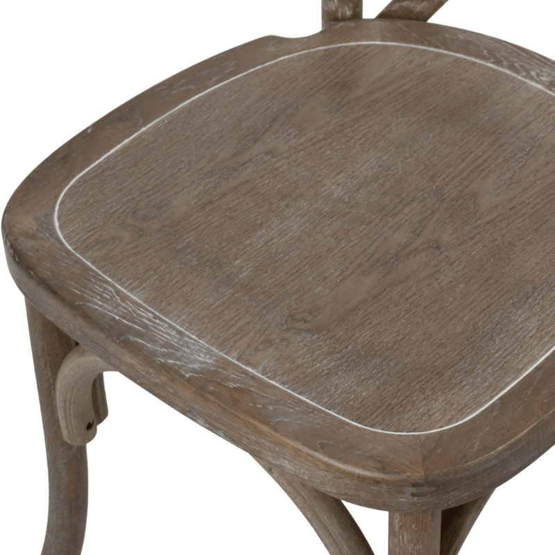 Chair Light Oak Cross Back Dining Chair
