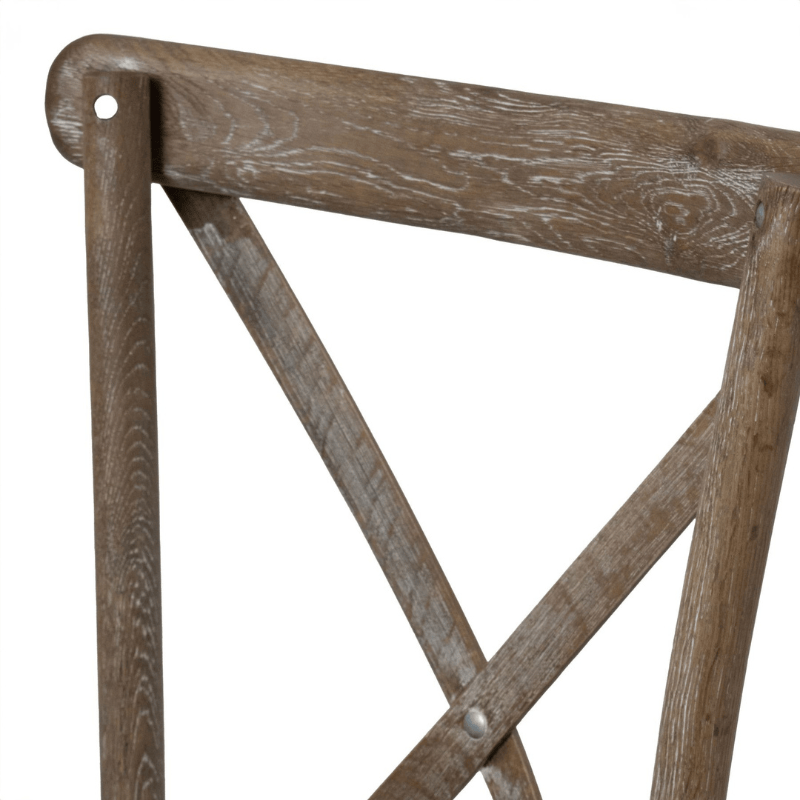 Chair Light Oak Cross Back Dining Chair