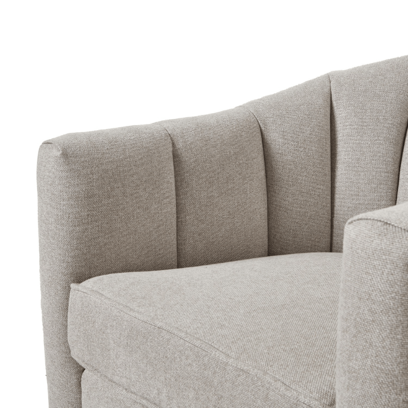 Chair Lily Swivel Chair In Oatmeal Twill