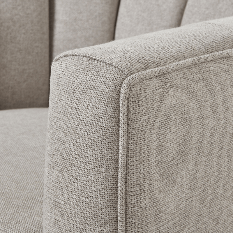 Chair Lily Swivel Chair In Oatmeal Twill