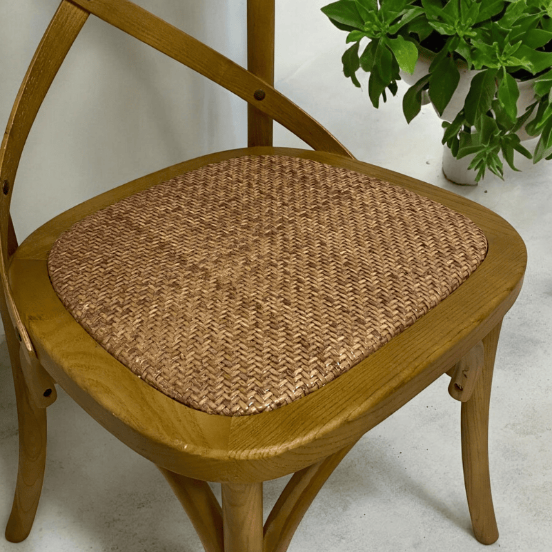 Chair Natural French Cross Back Chair