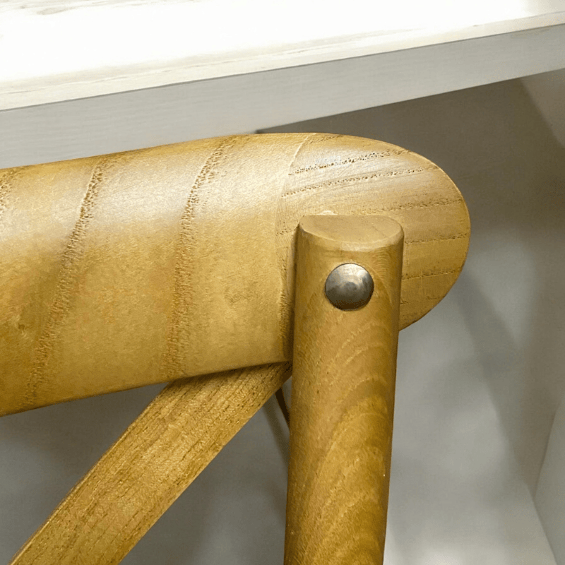 Chair Natural French Cross Back Chair
