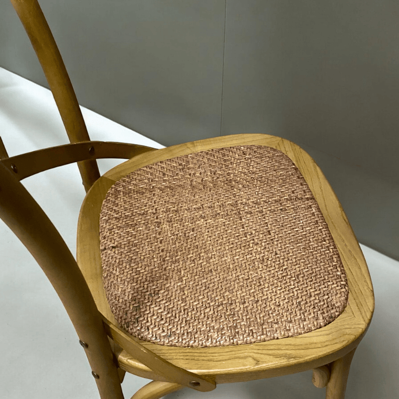 Chair Natural French Cross Back Chair