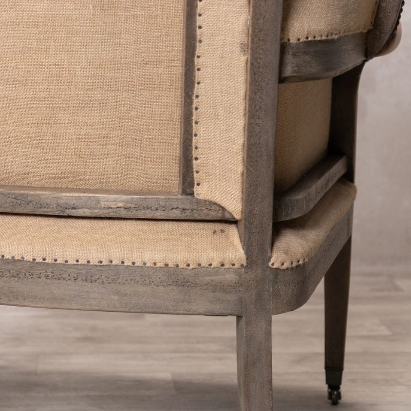 Chair Plaza Leather Wingback Chair - Tan