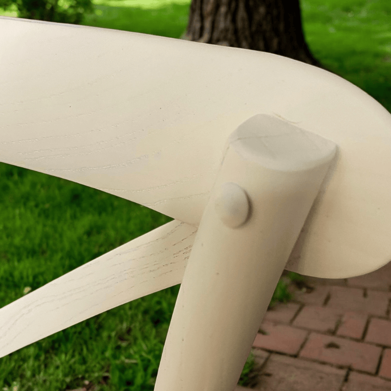Chair White French Cross Back Chair