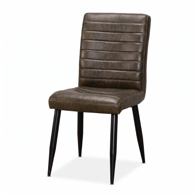 Chairs Deep Olive Solsbury Leather Dining Chair Range