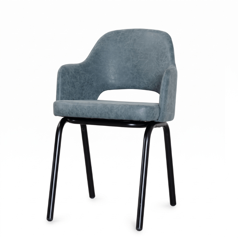 Chairs Denim / Black Ulysses Faux Leather Armchair Range