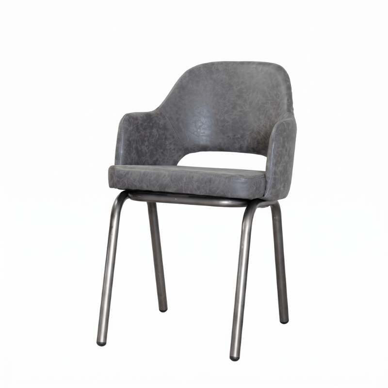 Chairs Grey / Gunmetal Ulysses Faux Leather Armchair Range
