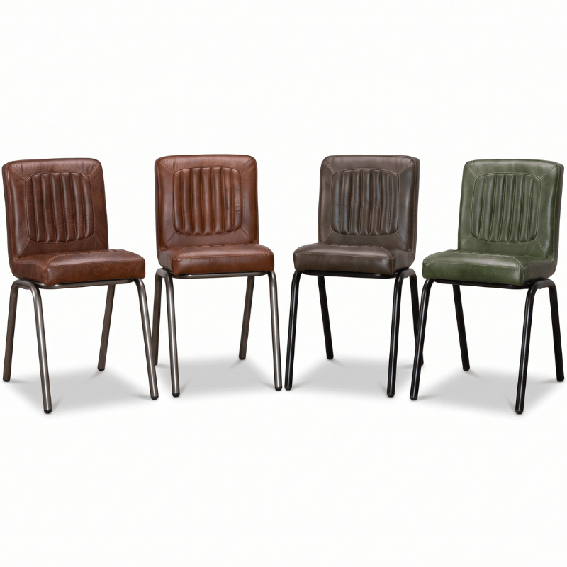 Chairs Hamilton Distressed Leather Dining Chair