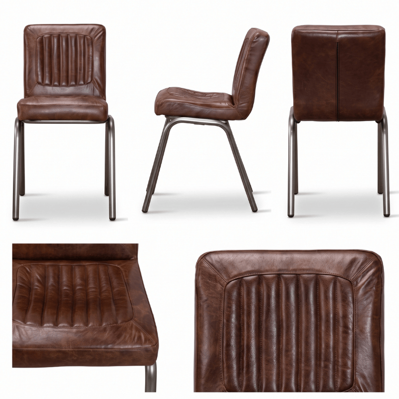 Chairs Hamilton Distressed Leather Dining Chair