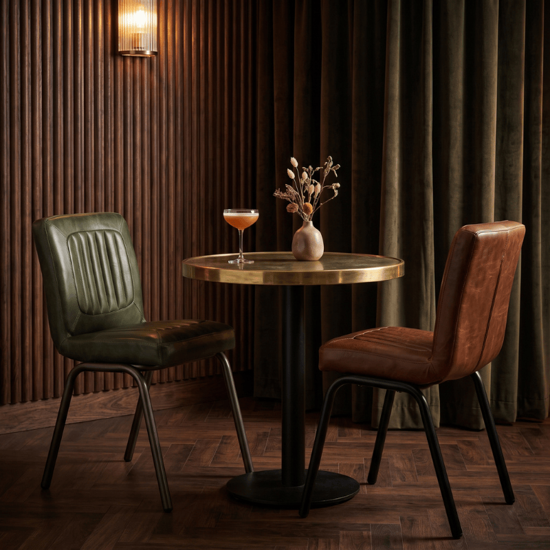 Chairs Hamilton Distressed Leather Dining Chair