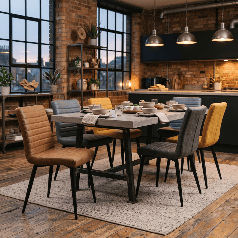 Chairs Kensington Faux Leather Dining Chair Range