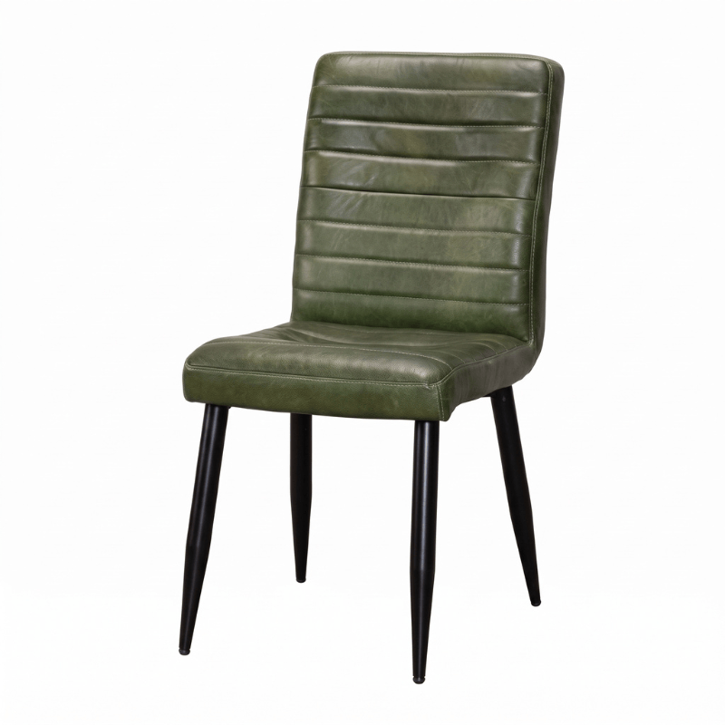 Chairs Pine Green Solsbury Leather Dining Chair Range