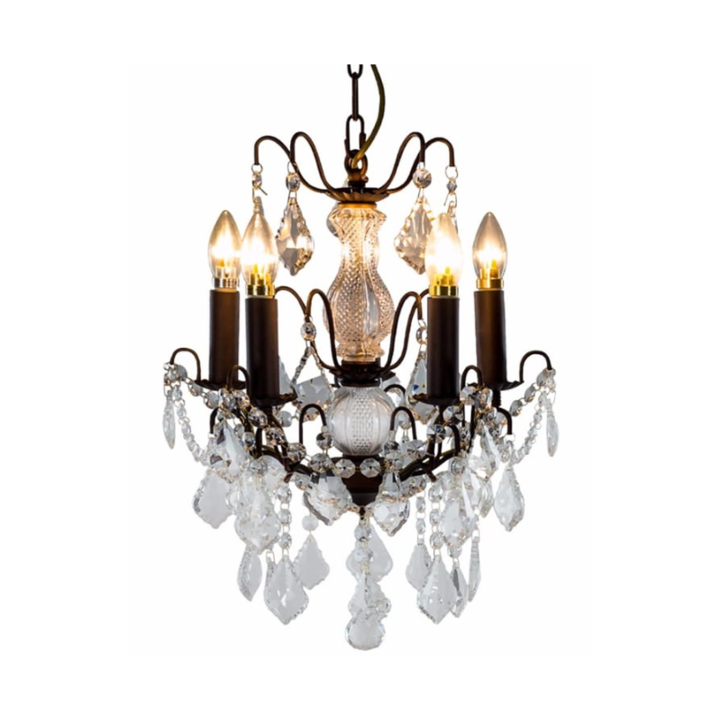 Chandelier Antique Bronze 5 Branch French Chandelier