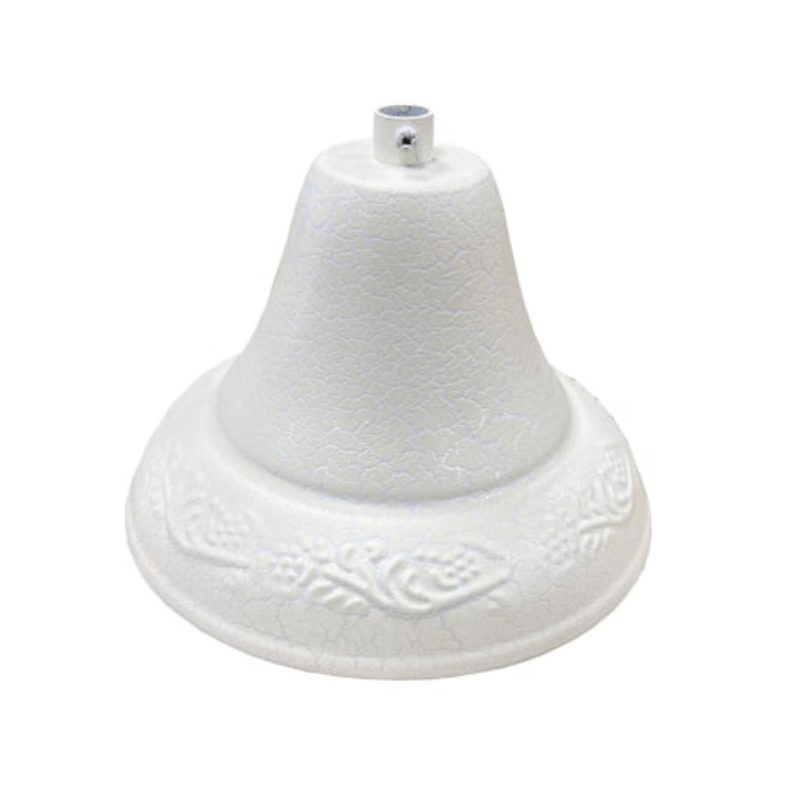 Chandelier Large 12 Branch Antique Crackle White Shallow Chandelier